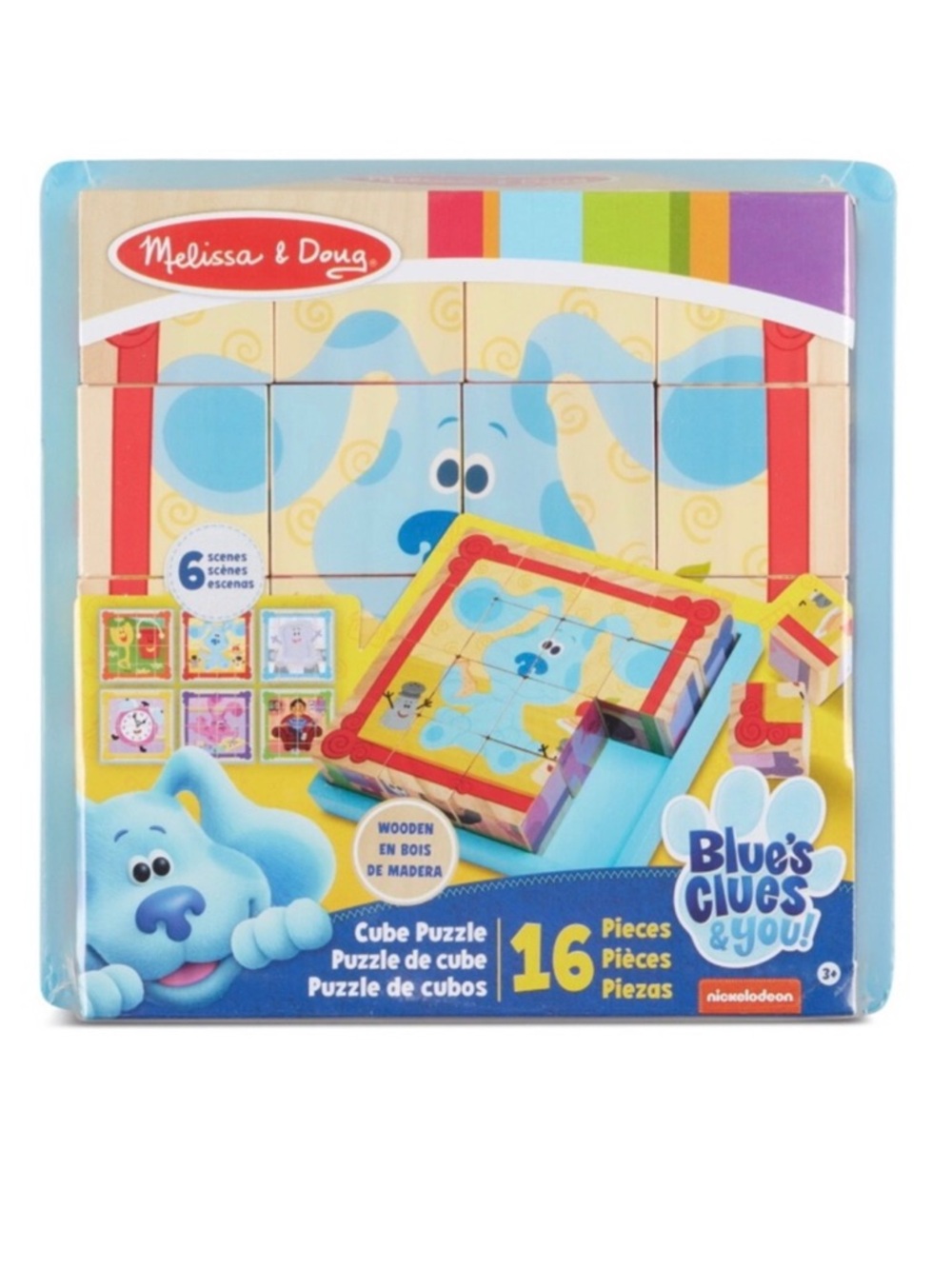 Melissa & Doug: Blues Clues and You! Wooden Cube Puzzle (16pc.) (NWT)